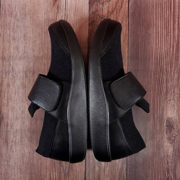 Traq by Alegria Womens Size 41 US 10.5-11 Qwik Cozy Black Slip On Walking Shoes - Picture 9 of 15